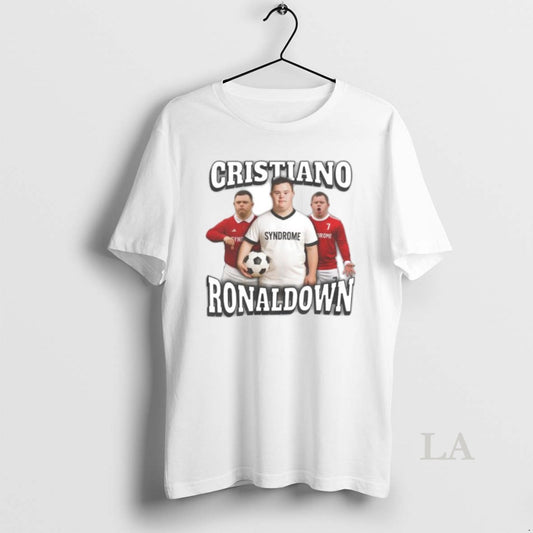 Original Cristiano Ronaldown Down Syndrome X Cristiano Ronaldo Soccer Funny Ornaments - clothing by TeeHivey.com