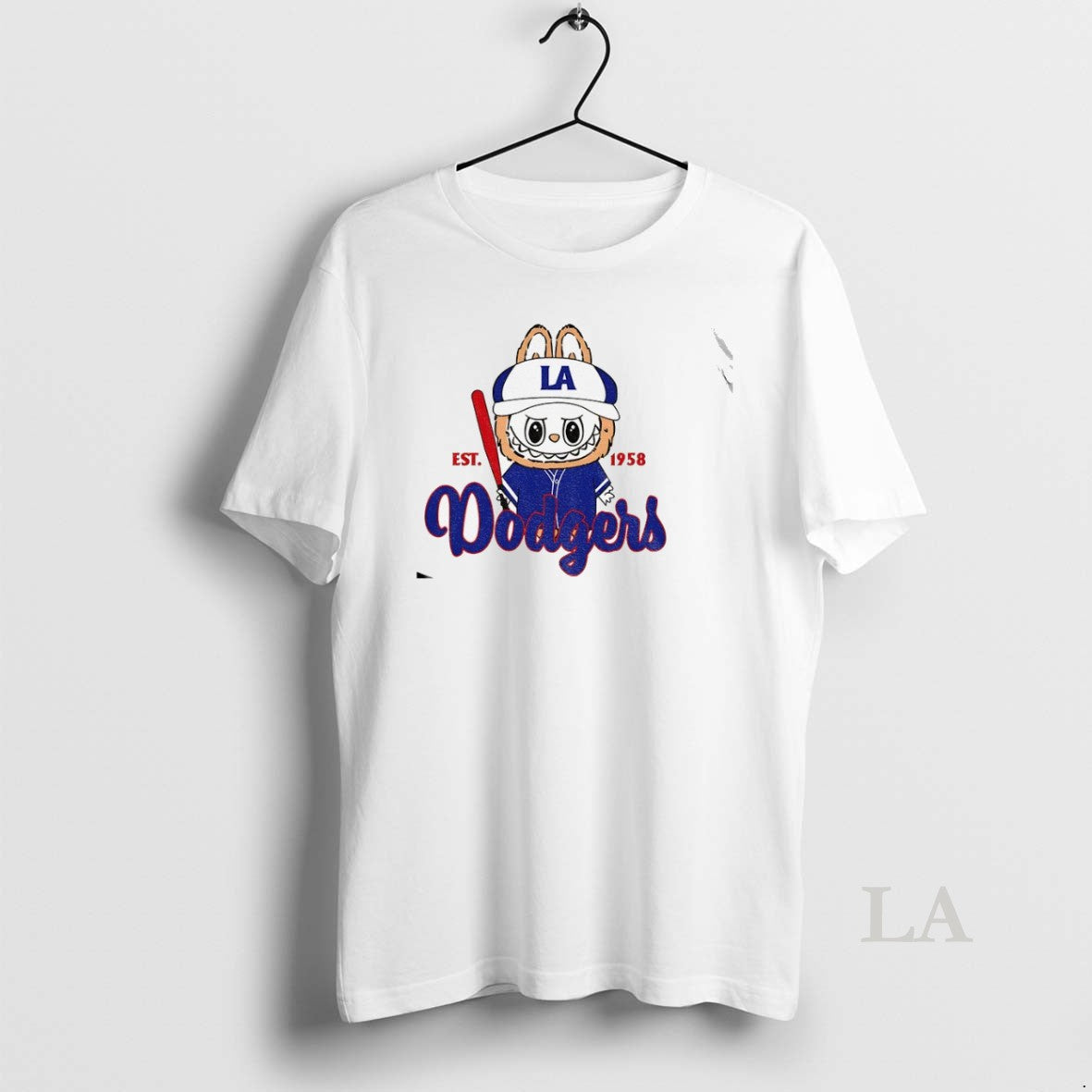 Original Cute Monster Labubu Los Angeles Dodgers Mlb Baseball Est 1958 - clothing by TeeHivey.com