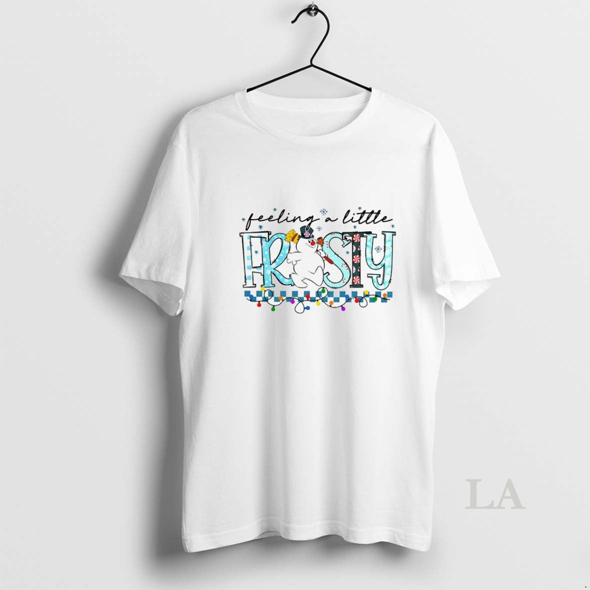 Original Cute Snowman Feelin A Little Frosty Merry Christmas - clothing by TeeHivey.com