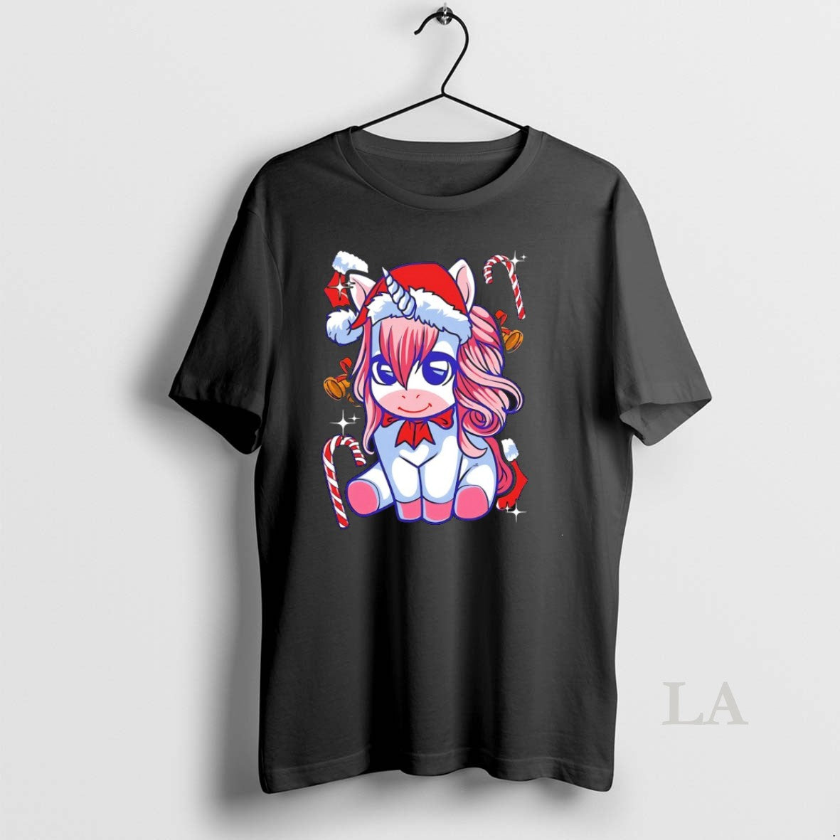 Original Cute Unicorn Candy Cane Christmas - clothing by TeeHivey.com