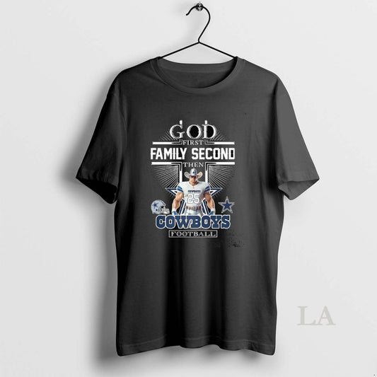 Original Dallas Cowboys God First Family Second Then Cowboys Football Christian Mascot - clothing by TeeHivey.com