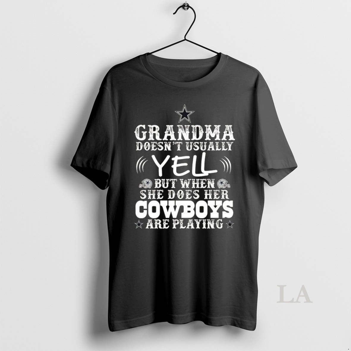 Original Dallas Cowboys Grandma Doesnt Usually Yell But When She Does Her Cowboys Are Playing - clothing by TeeHivey.com