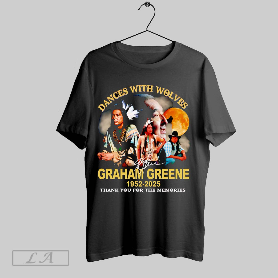 Original Dances With Wolves Graham Greene 1952 2025 Thank You For The Memories - clothing by TeeHivey.com