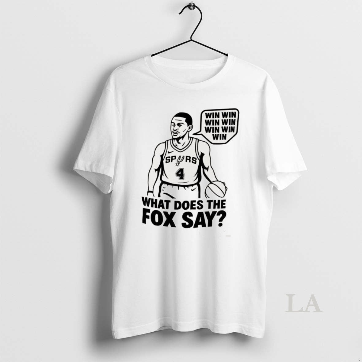 Original Deaaron Fox San Antonio Spurs What Does The Fox Say - clothing by TeeHivey.com