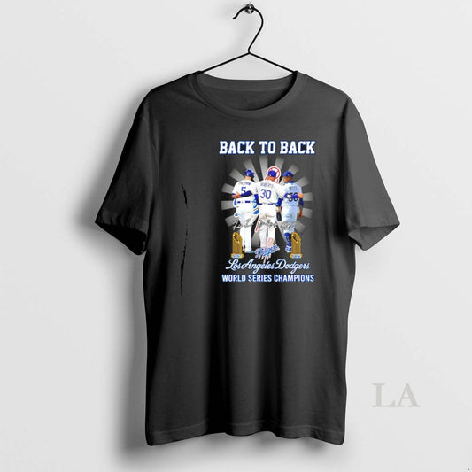 Original Dodgers Freeman Roberts And Betts Back To Back 24 25 World Series Champions Signatures - clothing by TeeHivey.com