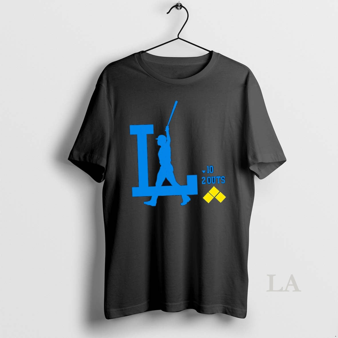 Original Dodgers La Freddie Freeman Silhouette 2 Outs - clothing by TeeHivey.com