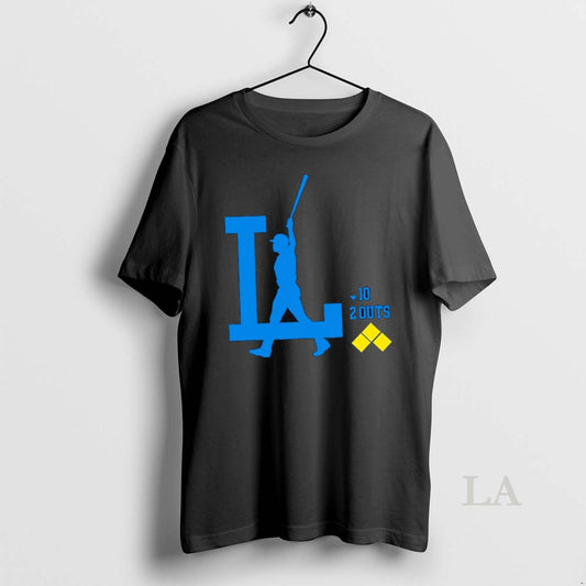 Original Dodgers La Freddie Freeman Silhouette 2 Outs - clothing by TeeHivey.com