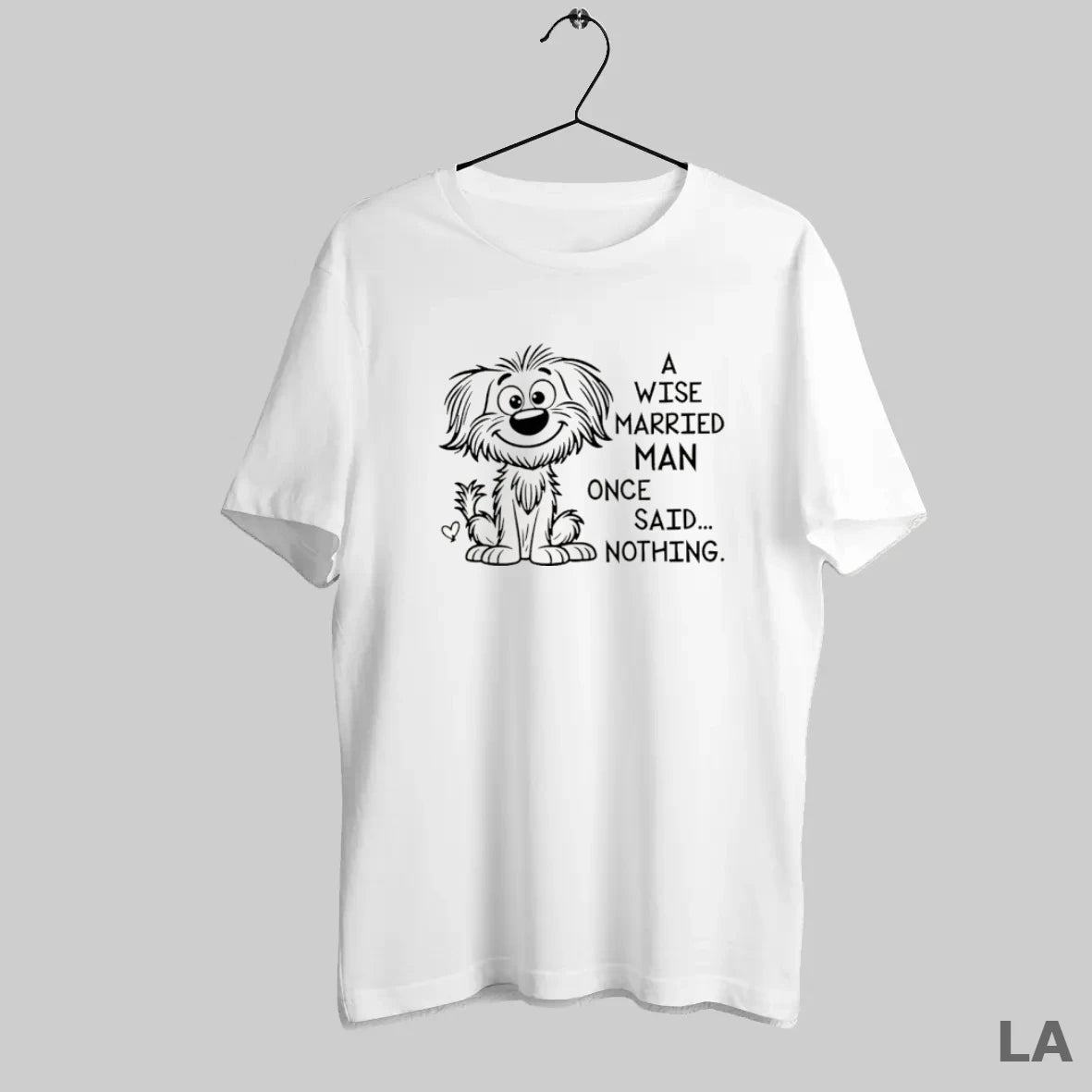 Original Dog A Wise Married Man Once Said Nothing - clothing by TeeHivey.com