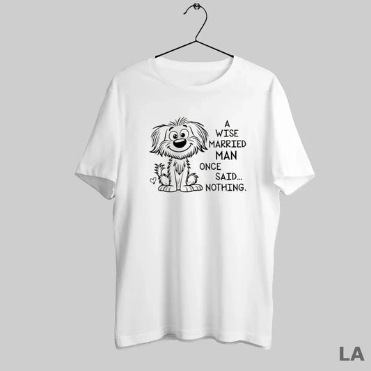 Original Dog A Wise Married Man Once Said Nothing - clothing by TeeHivey.com