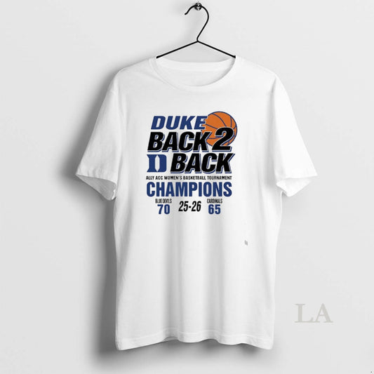 Original Duke Womens Basketball Acc 2026 Championship Score 70 65 Back To Back