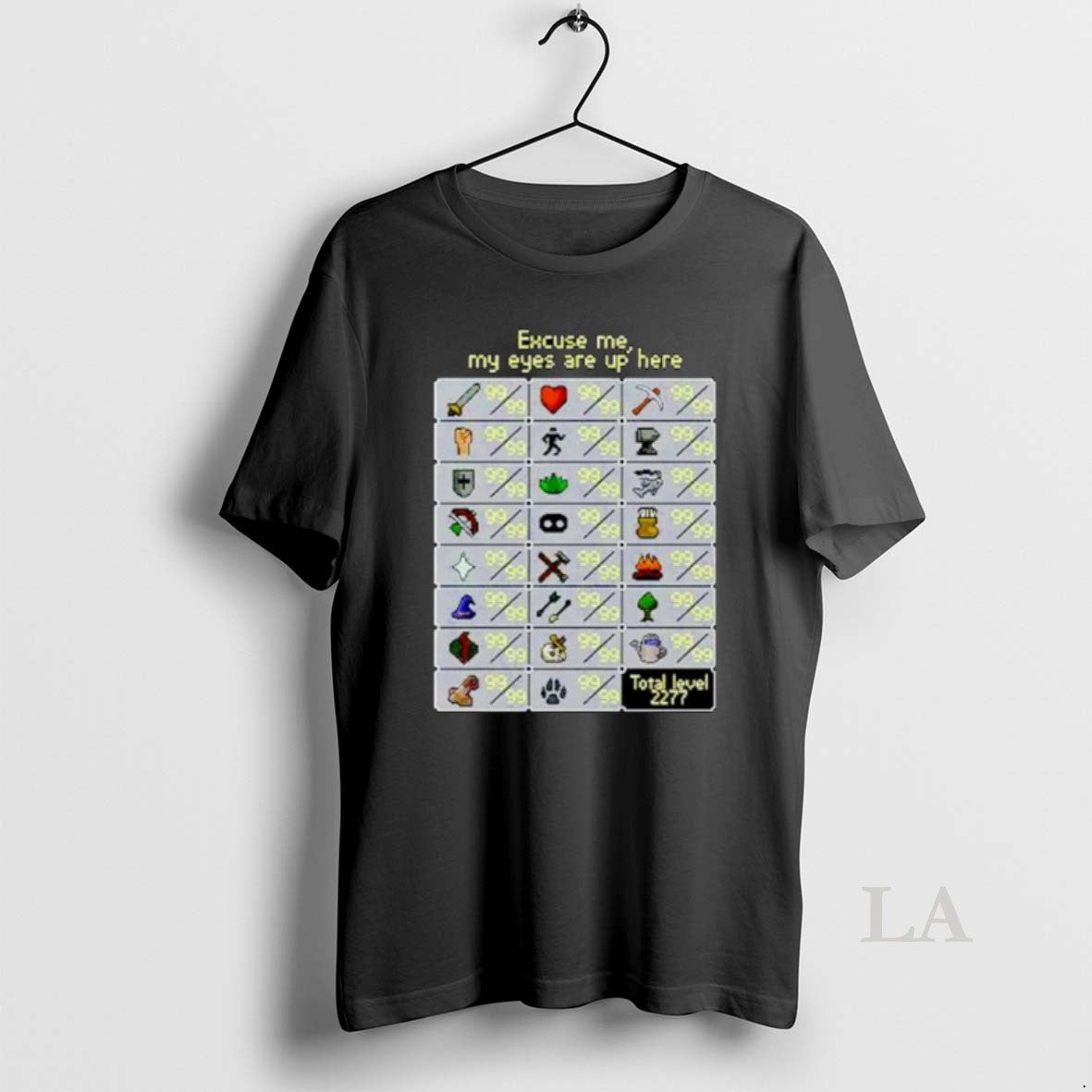 Original Excuse Me My Eyes Are Up Here Runescape Skill Ornaments - clothing by TeeHivey.com