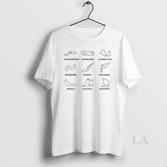Original F1 Track Circuit Bundle Motorsport Art For Racing Fans - clothing by TeeHivey.com