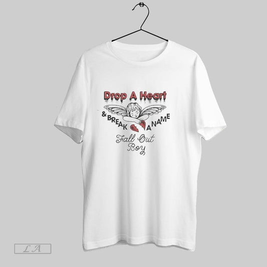 Original Fall Out Boy Official Tee Drop A Heart