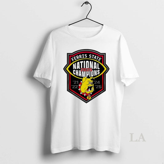 Original Ferris State Bulldogs Ncaa Division Ii National Champions 2025 Logo - clothing by TeeHivey.com
