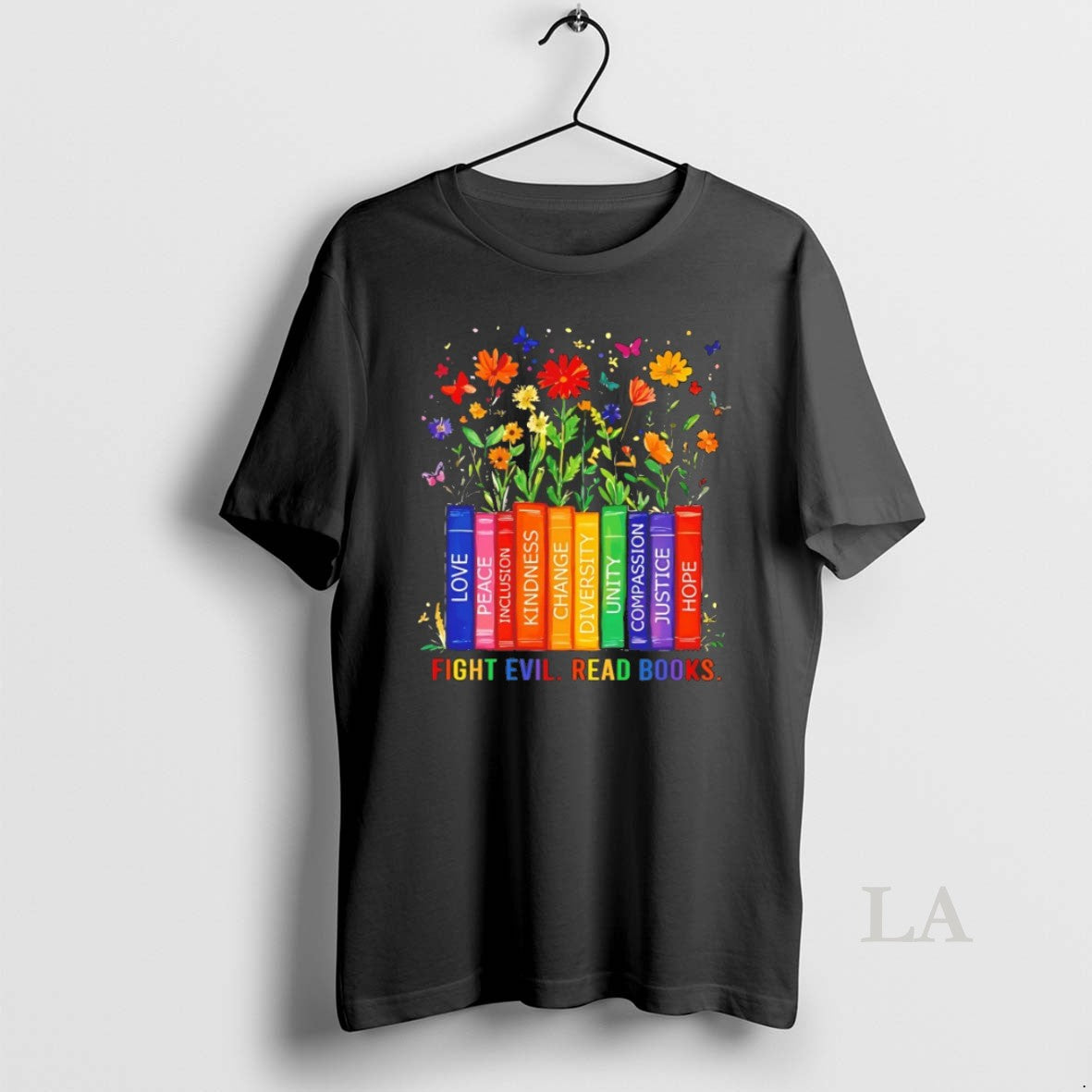 Original Fight Evil Read Books - clothing by TeeHivey.com
