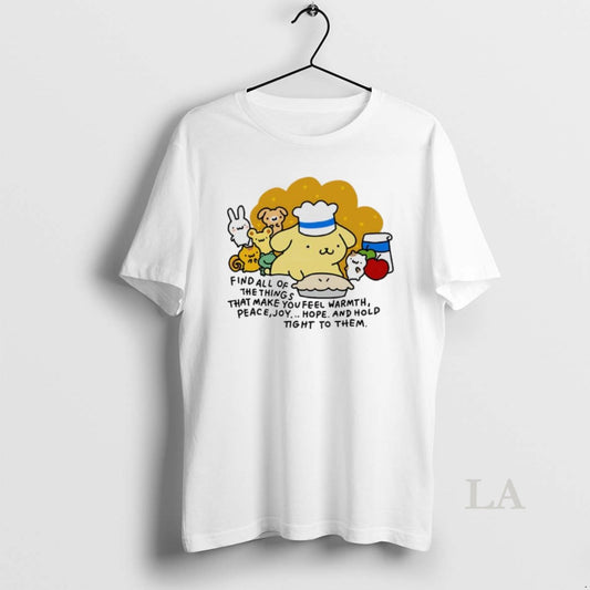 Original Find All Of The Things That Make You Feel Warmth Peace Joy Hope Cartoon - clothing by TeeHivey.com