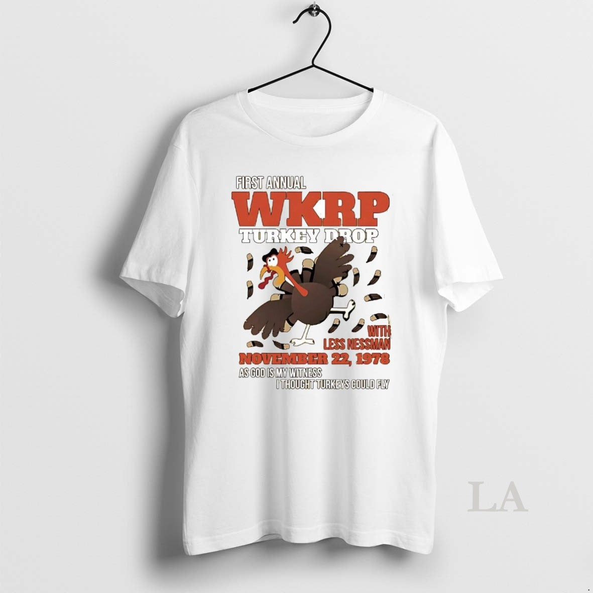 Original First Annual Wkrp Turkey Drop With Less Nessman Thanksgiving - clothing by TeeHivey.com