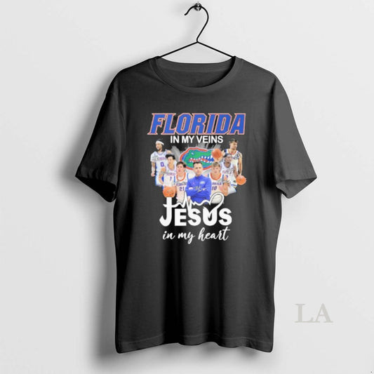 Original Florida Gators Basketball In My Veins Jesus In My Heart