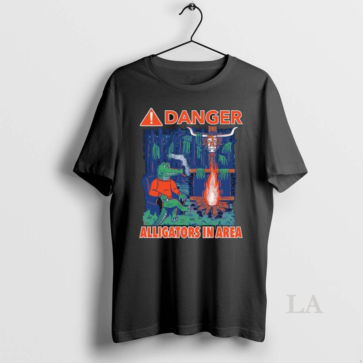 Original Florida Gators Vs Texas Longhorns Danger Alligators In Area Mascot - clothing by TeeHivey.com