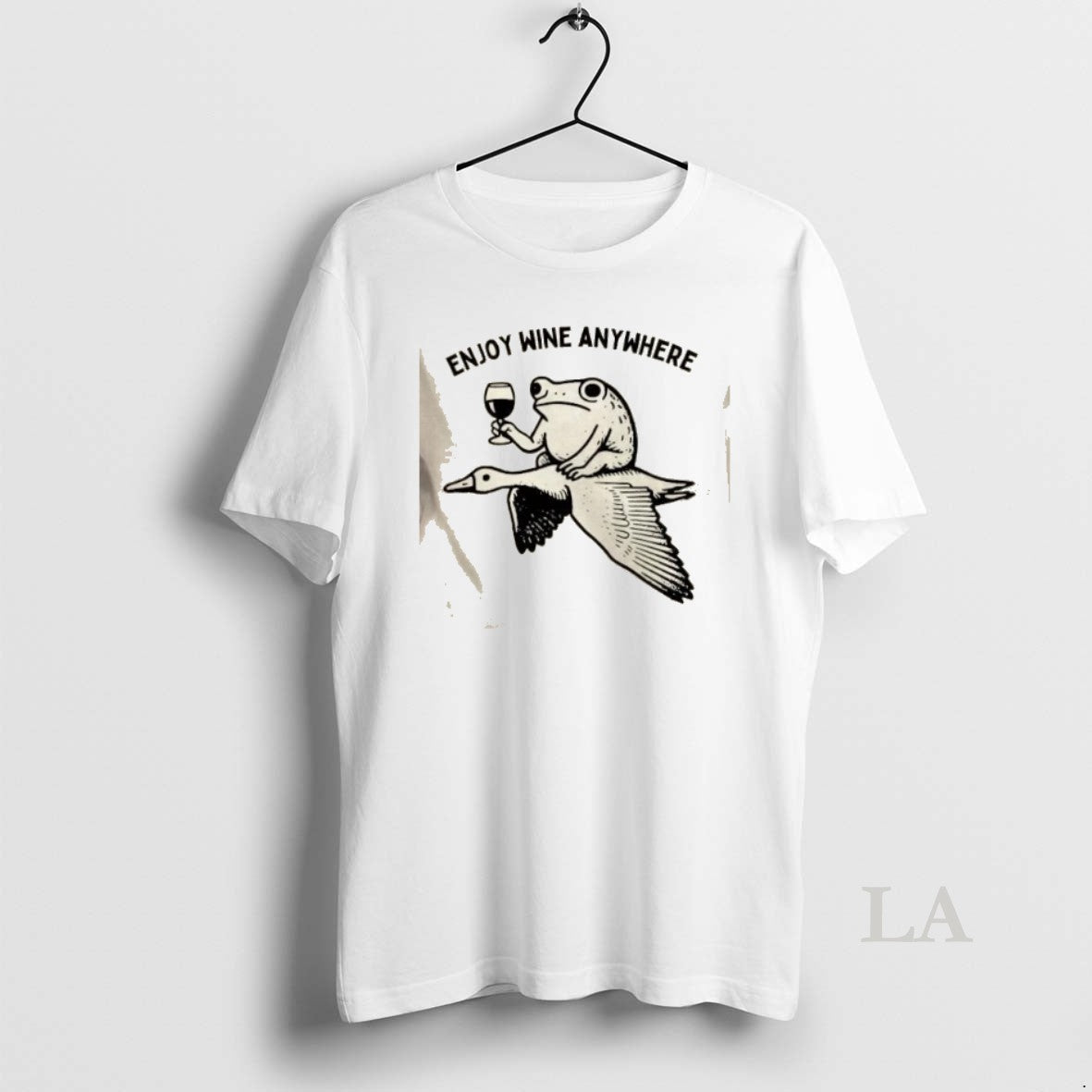 Original Flying Frog Enjoy Wine Anywhere - clothing by TeeHivey.com