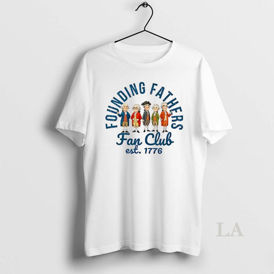 Original Founding Fathers Fan Club Est 1776 Cartoon - clothing by TeeHivey.com