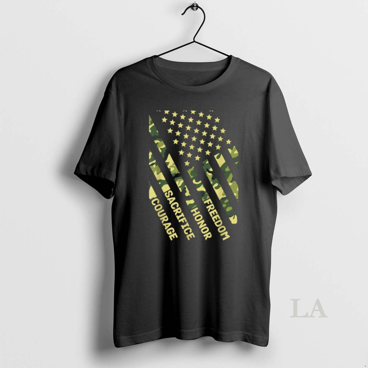Original Freedom Honor Courage Sacrifice American Flag Veterans Day - clothing by TeeHivey.com