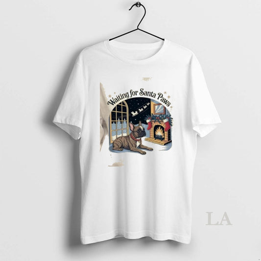 Original French Bulldog Santa Paws Christmas - clothing by TeeHivey.com