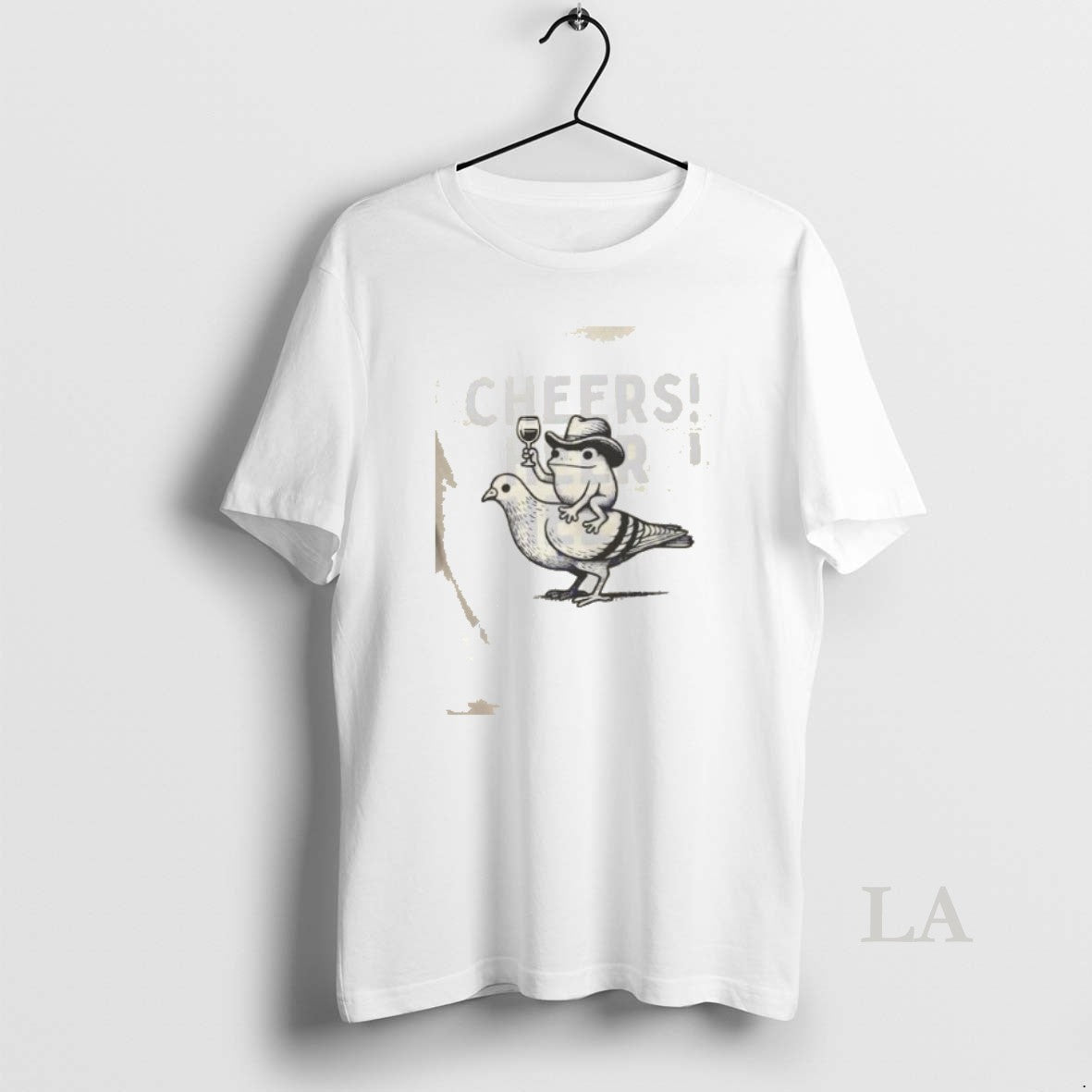 Original Frog Cheers Cowboy Drink Wine - clothing by TeeHivey.com