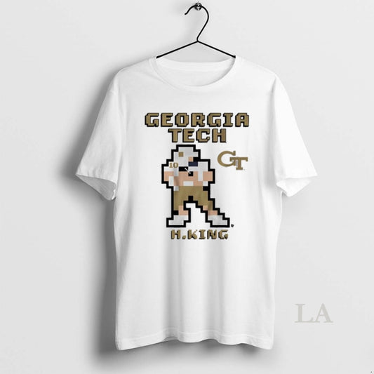 Original Georgia Tech Football Haynes King Retro Baller Graphic - clothing by TeeHivey.com