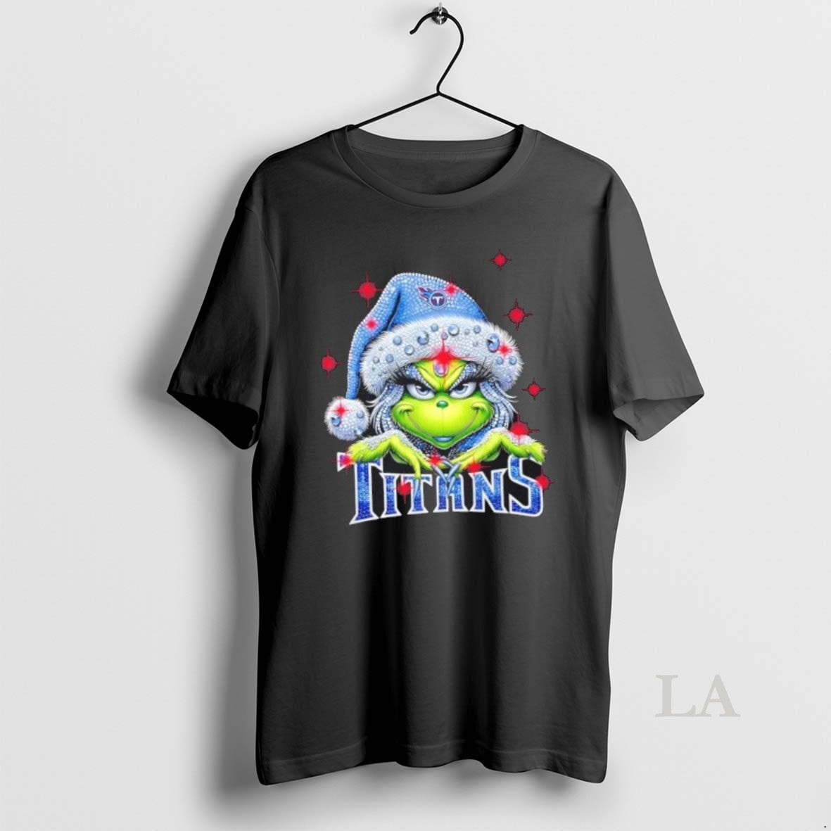 Original Glitter Diamond Grinch Girl X Tennessee Titans Football Graphic - clothing by TeeHivey.com
