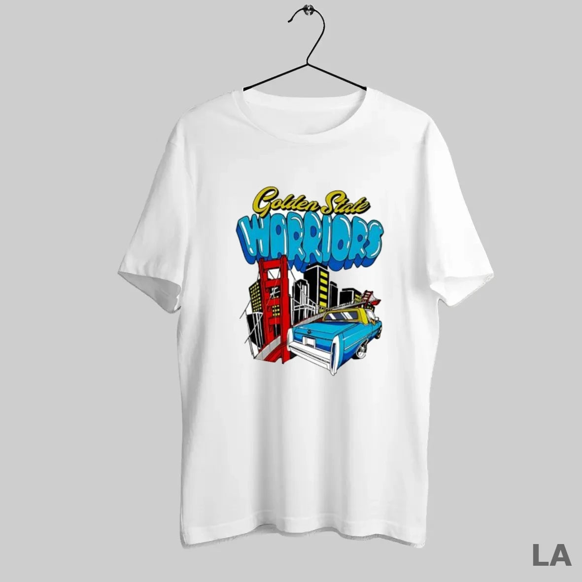 Original Golden State Warriors Lowrider Car And Bridge City Skyline - clothing by TeeHivey.com