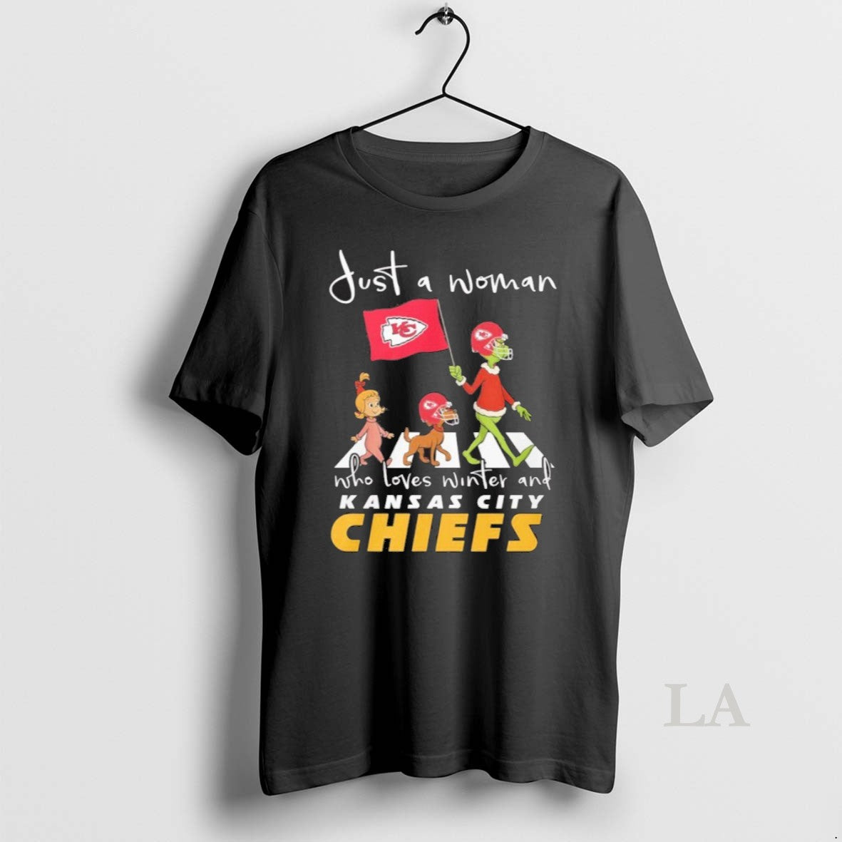 Original Grinch And Max Just A Woman Who Loves Winter And Kansas City Chiefs - clothing by TeeHivey.com