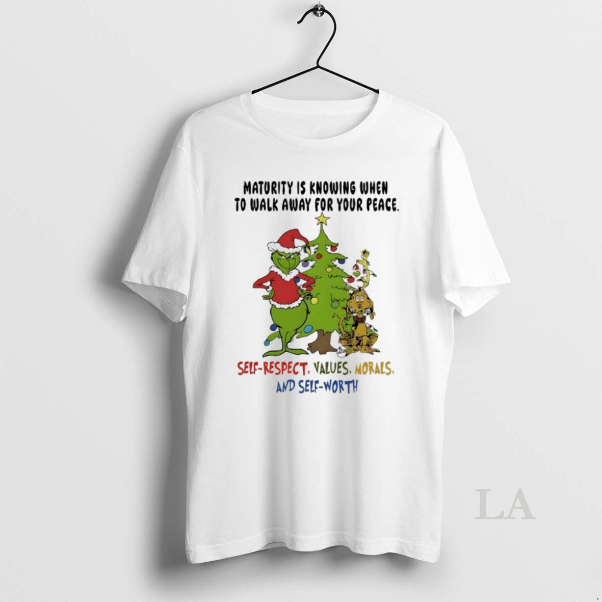Original Grinch Christmas Tree Maturity Is Knowing When To Walk Away For Your Peace Self - clothing by TeeHivey.com