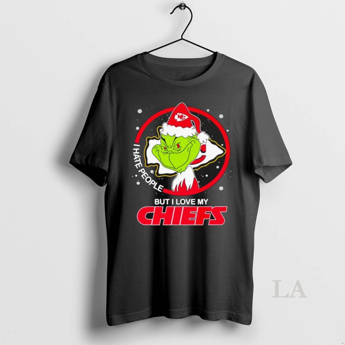 Original Grinch I Hate People But I Love My Chiefs Christmas - clothing by TeeHivey.com
