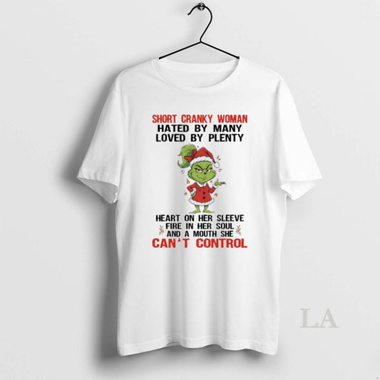 Original Grinch Santa Short Cranky Woman Hated By Many Loved By Plenty Heart On Her - clothing by TeeHivey.com