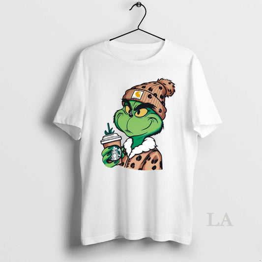 Original Grinch Drinking Starbucks Circle - clothing by TeeHivey.com