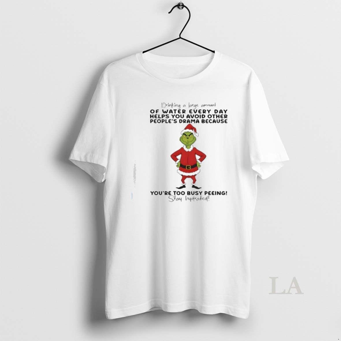 Original Grinch Drinking A Large Amount Of Water Every Day Helps You Avoid Other Peoples - clothing by TeeHivey.com