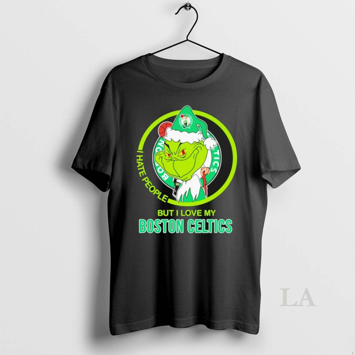Original Grinch I Hate People But I Love My Boston Celtics - clothing by TeeHivey.com