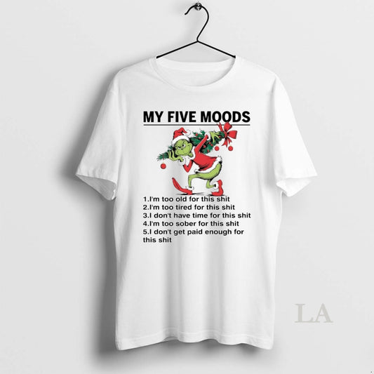 Original Grinch My Five Moods Christmas Tree - clothing by TeeHivey.com