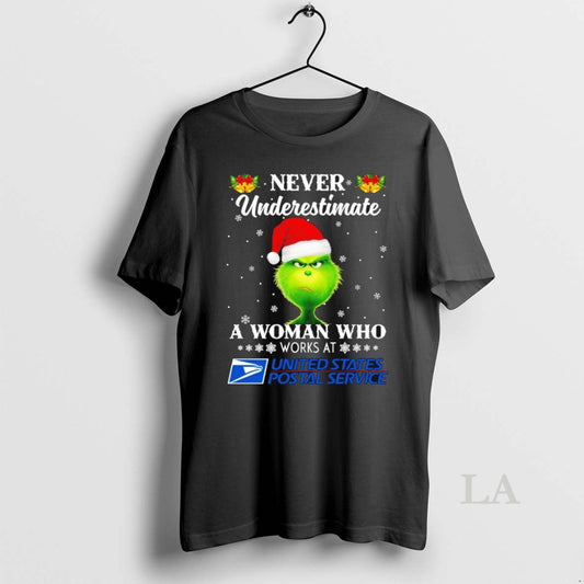 Original Grinch Never Underestimate A Woman Who Works At Usps - clothing by TeeHivey.com