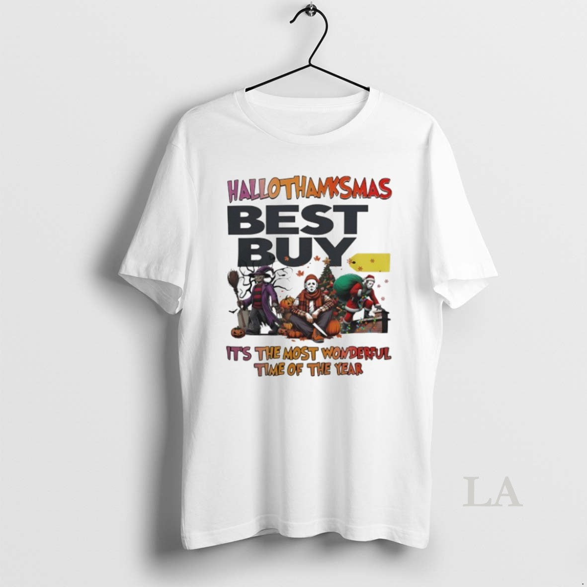 Original Hallothanksmas Best Buy Its The Most Wonderful Time Of The Year Horror Characters - clothing by TeeHivey.com