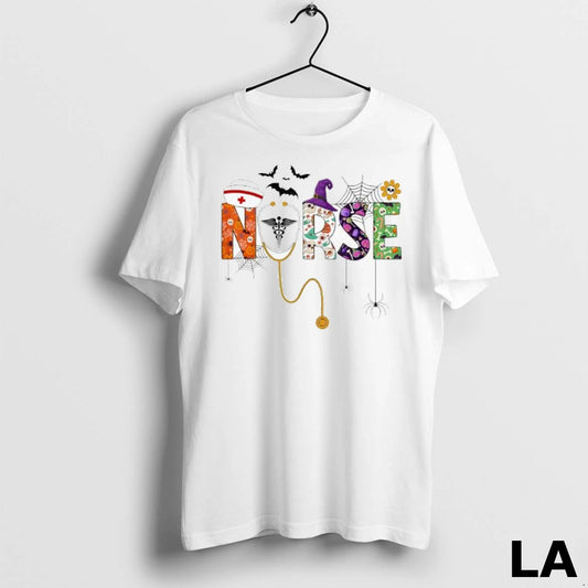 Original Halloween Nurse Life Funny Nursing Stethoscope Spooky Nurse Ladies