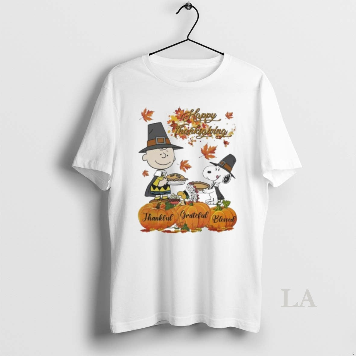 Original Happy Thanksgiving Peanuts Thankful Grateful Blessed - clothing by TeeHivey.com