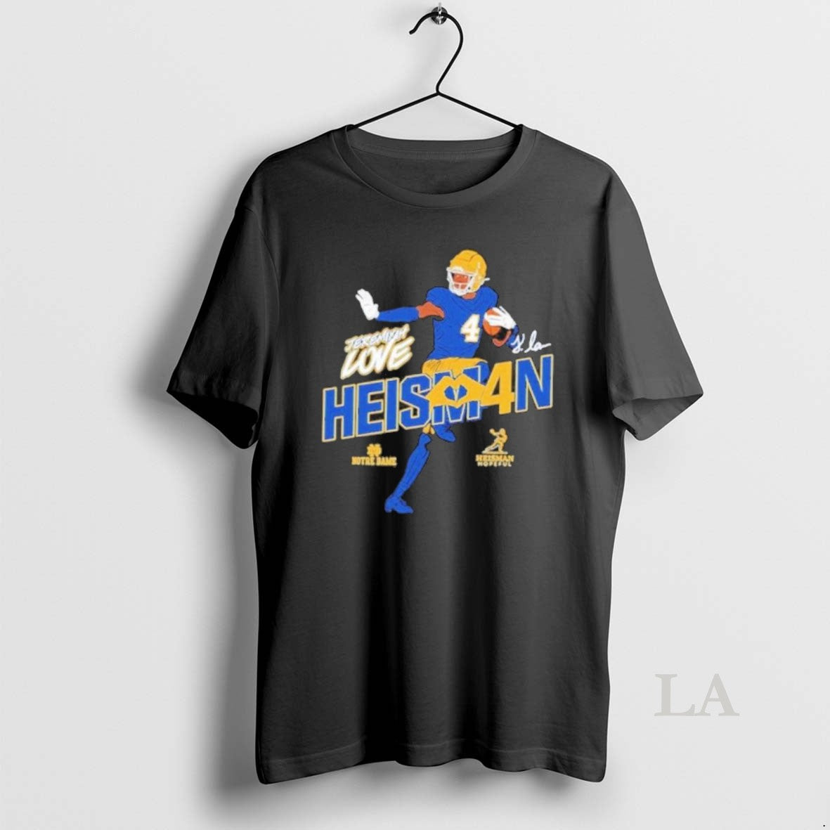 Original Heisman Stance Jeremiyah Love Notre Dame Fighting Irish - clothing by TeeHivey.com