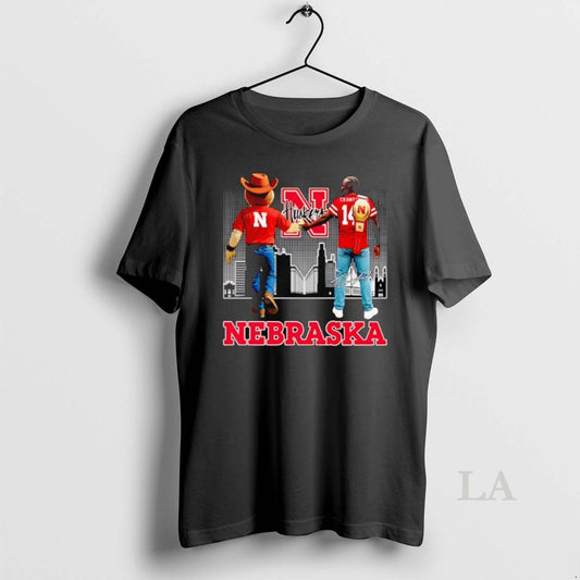 Original Herbie Husker And Crawford Nebraska Cornhuskers City Skyline Signature - clothing by TeeHivey.com