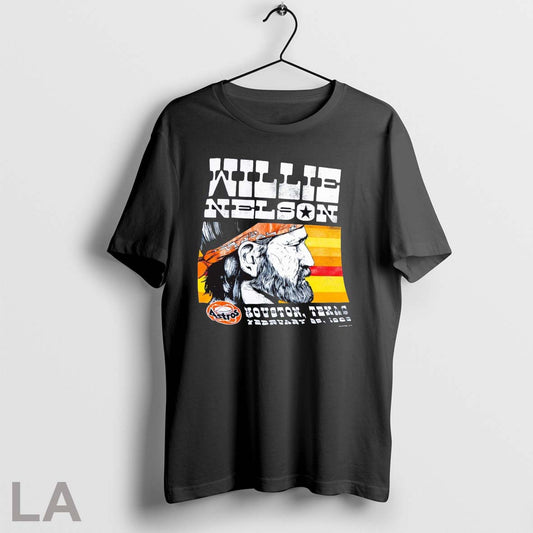 Original Houston Astros Mlb Willie Nelson Houston Texas February 20 1988 Graphic