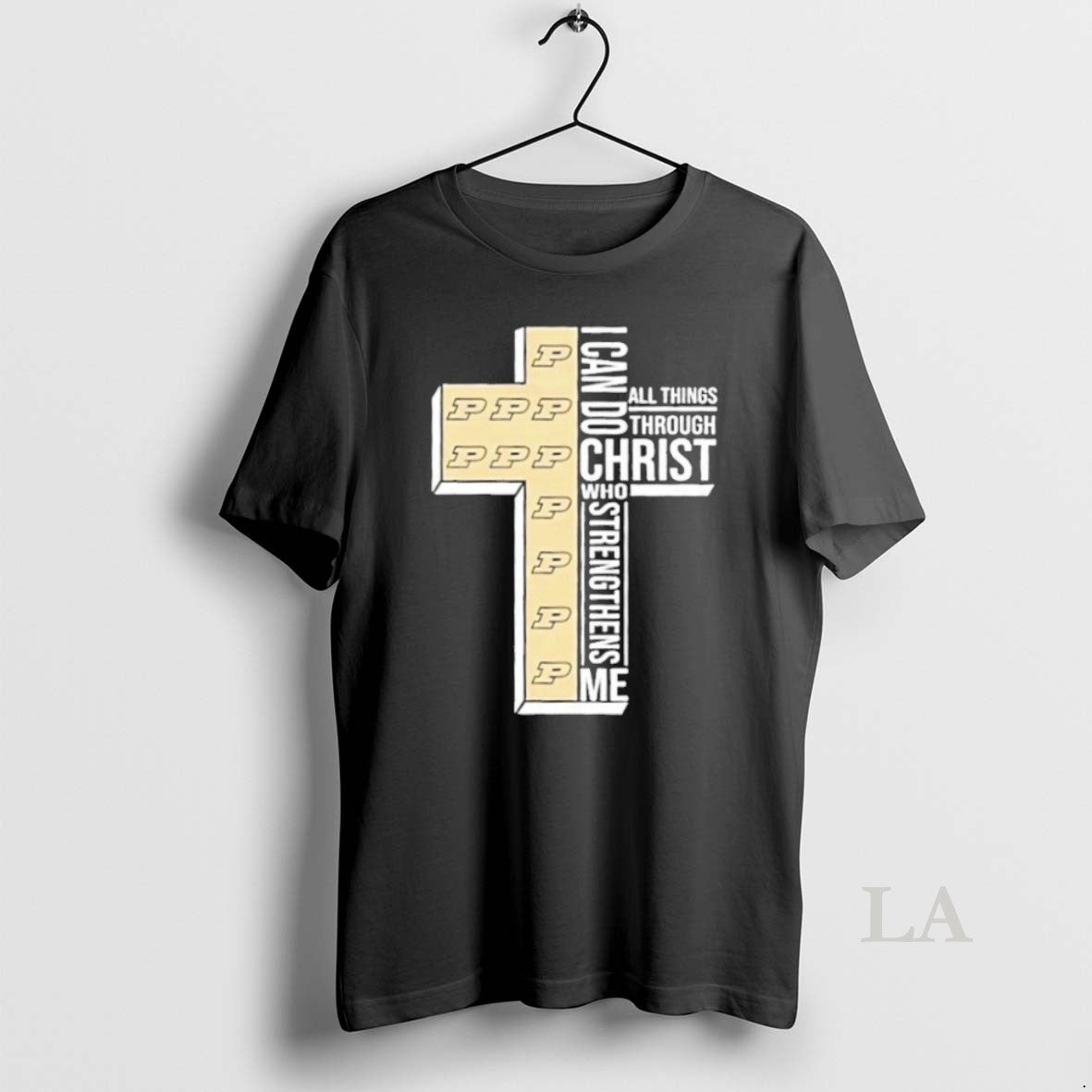 Original I Can Do All Things Through Christ Who Strengthens Me Purdue Boilermakers Football Cross - clothing by TeeHivey.com
