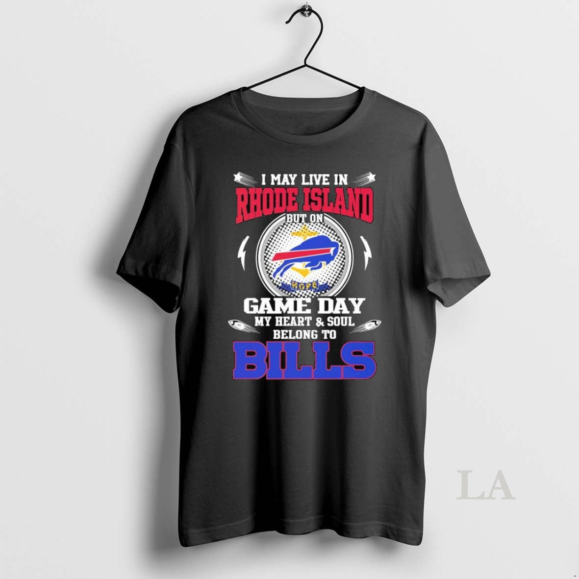 Original I May Live In Rhode Island But On Game Day My Heart Soul Belong - clothing by TeeHivey.com