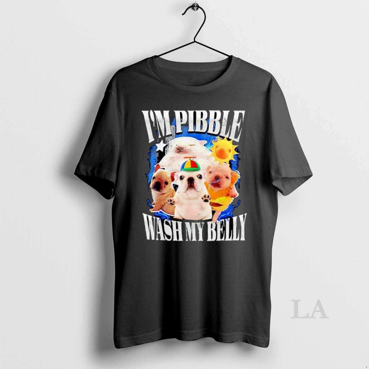 Original I Am Pibble Wash My Belly Graphic - clothing by TeeHivey.com