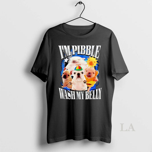 Original I Am Pibble Wash My Belly Graphic - clothing by TeeHivey.com